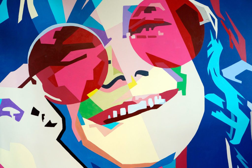 Janis Joplin mural by Kimberly Brown
