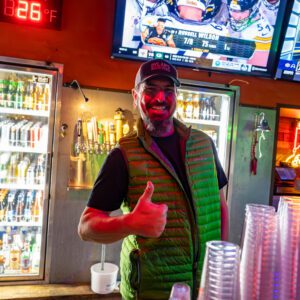 Dylan's on 9th in Port Arthur TX smiling bartender