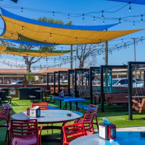 Dylans on 9th in Port Arthur TX outdoor swings and seating