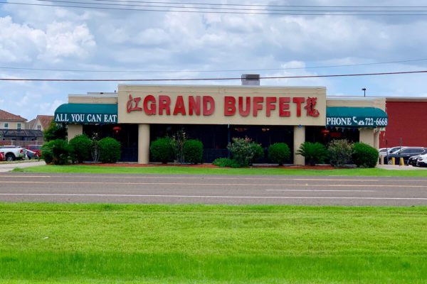 red grand buffet sign