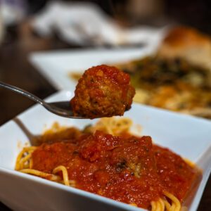 Joes Italian in Port Neches TX spaghetti and meatballs