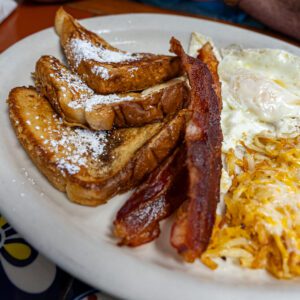 french toast breakfast at at La Fiesta in Port Neches TX