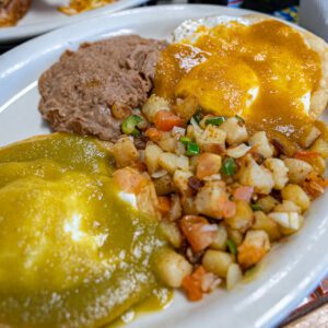 egg breakfast at at La Fiesta in Port Neches TX