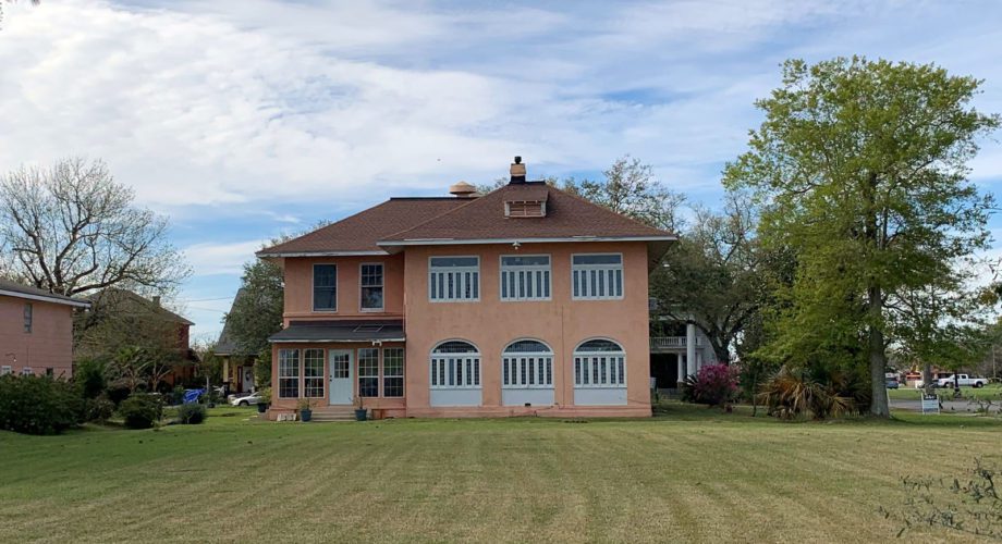 Pink house turned bed and breakfast on historic Lakeshore Drive