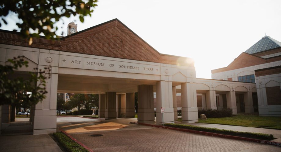 exterior shot of the art museum of southeast texas