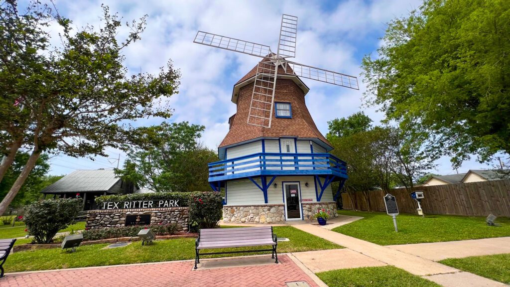 the dutch windmill museum and tex ritter park in nederland texas