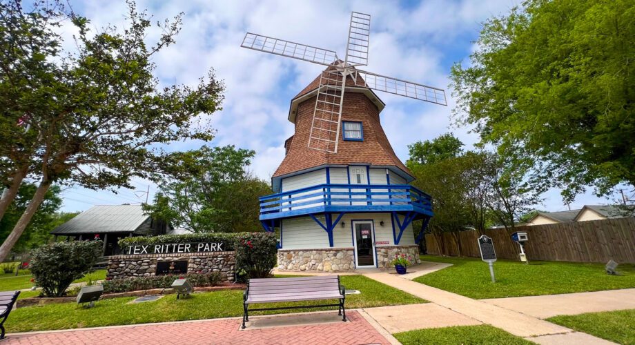 the dutch windmill museum and tex ritter park in nederland texas