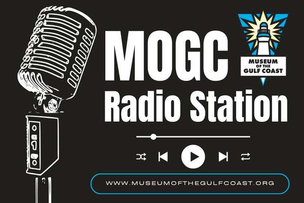 flyer showcasing the museum of the gulf coast radio station