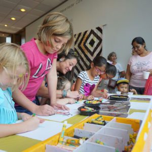 kids doing crafts