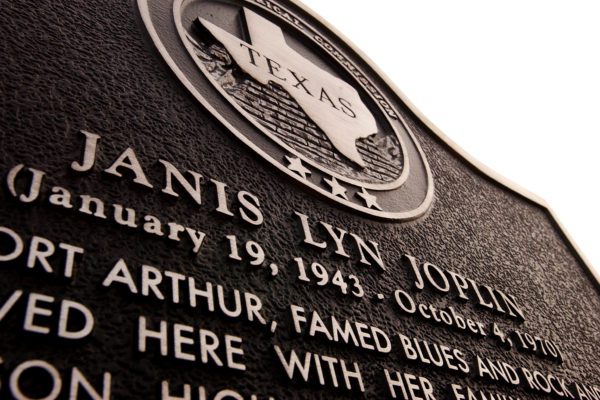 Janis Joplin's Historical Marker in Port Arthur, Texas