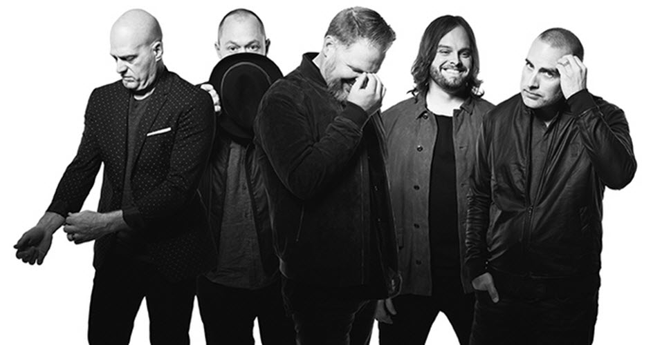 black and white photo of Christian band