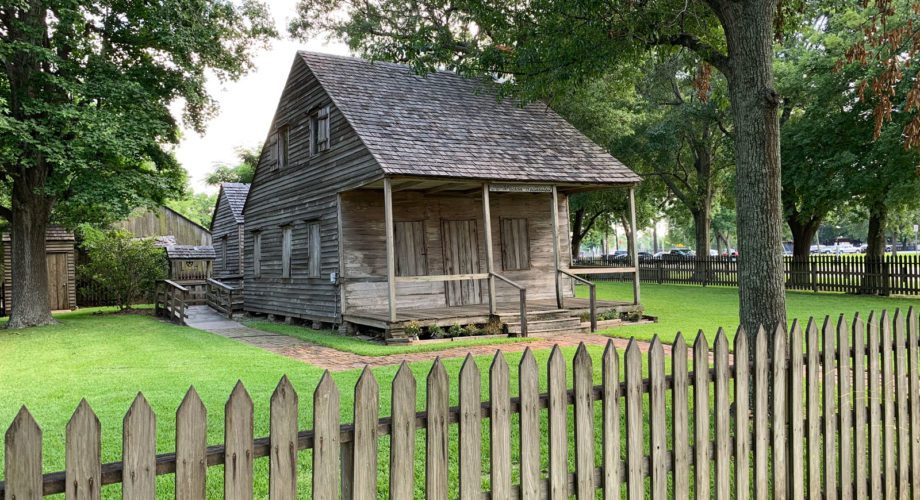 historic Cajun home at Riverfront Park in Port Neches Cajun