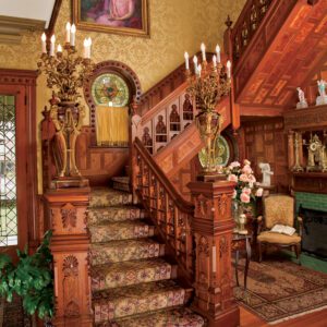 interior staircase at the wh stark house