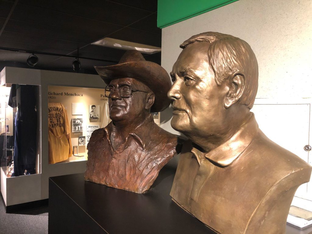 bust of bum phillips and father 