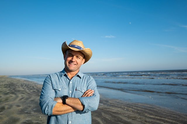 Man at Sea Rim State Park