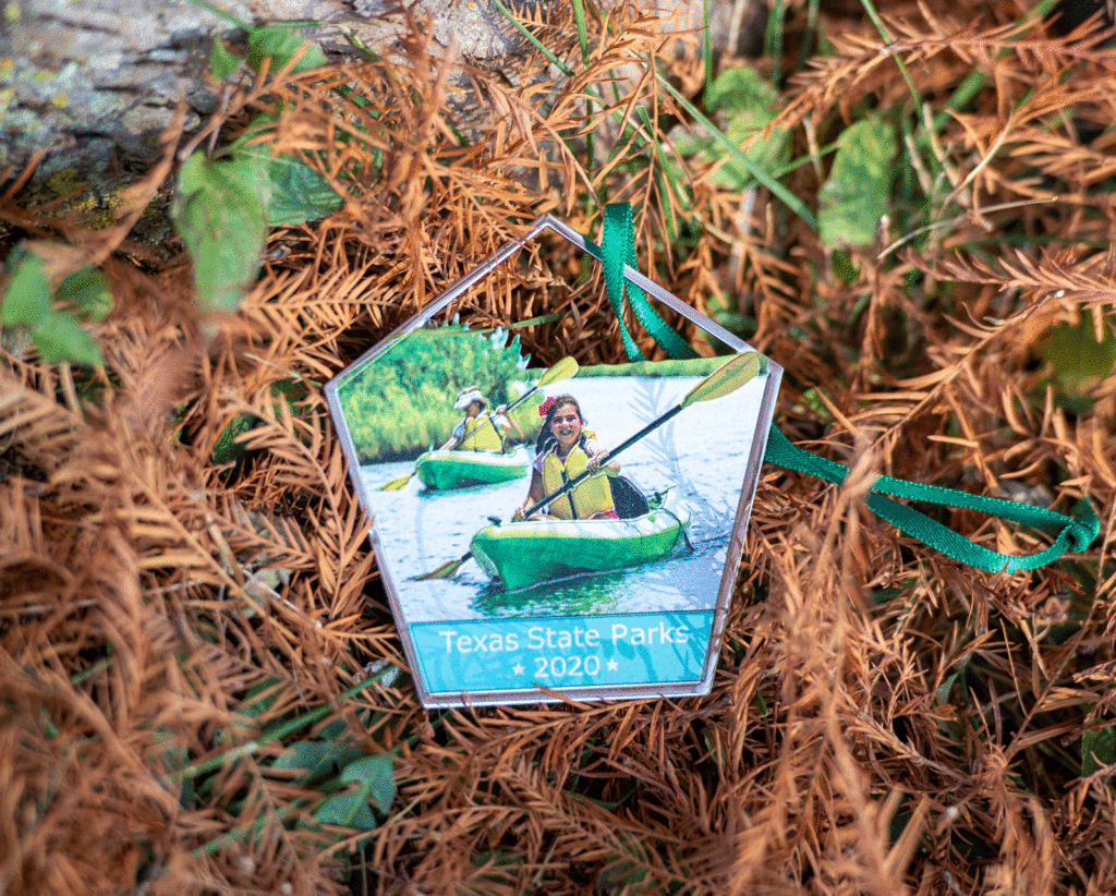 girl kayaking on an ornament in Port Arthur