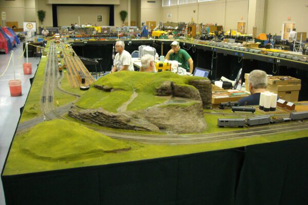 Model train set up