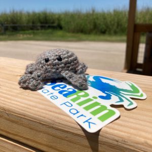 knitted animal at sea rim state park in port arthur texas