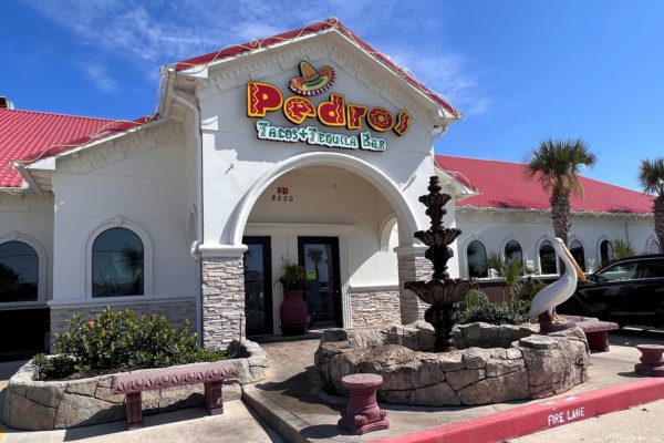 pedro's tequila and taco bar entrance in port arthur, texas