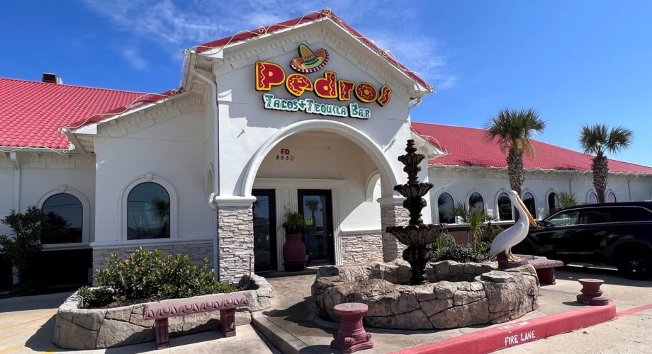 pedro's tequila and taco bar entrance in port arthur, texas