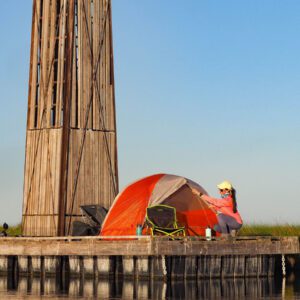 sea rim's floating campsite in port arthur texas