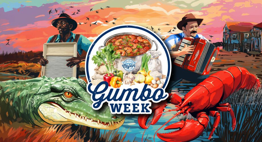 poster for gumbo week 2024 in port arthur texas