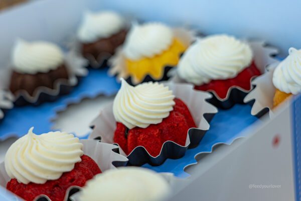 Nothing Bundt Cakes Bundtini cakes in a to-go container