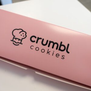 Crumbl Cookies in Nederland, TX iconic pink box