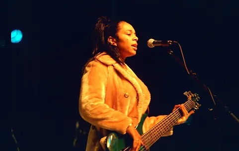 Zydeco woman photo by Rita Manuel for Museum of the Gulf Coast