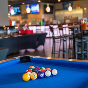 billiards at pin and tonic inside Max Bowl in Port Arthur Texas