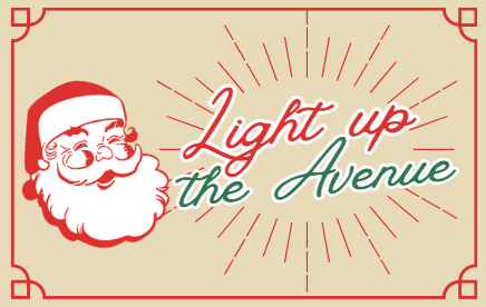 Santa graphic for Port Neches Light Up The Avenue