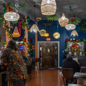 Meridian Wine Bar in Port Neches TX exit and dining