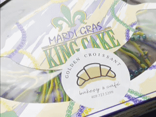 King Cake at Golden Croissant in Nederland TX