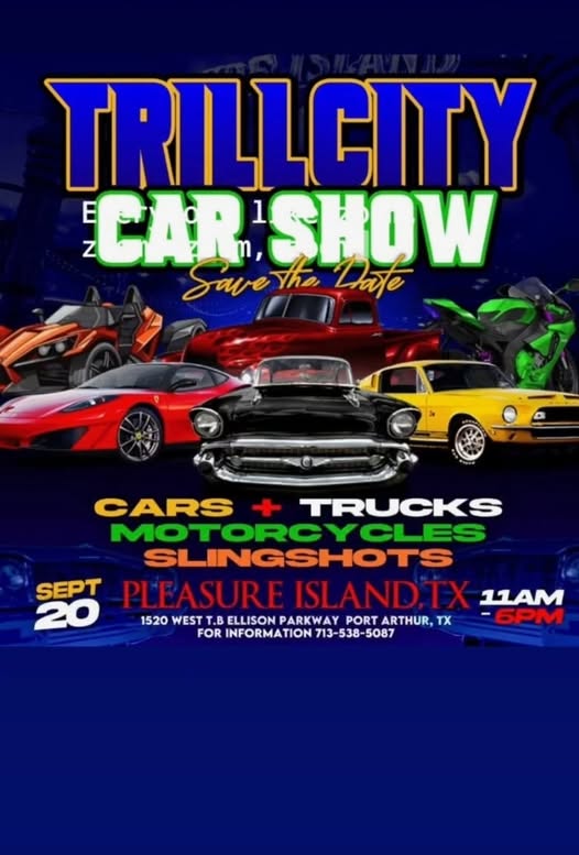Trill-City-Car-Show Trill City Car show flyer with cars
