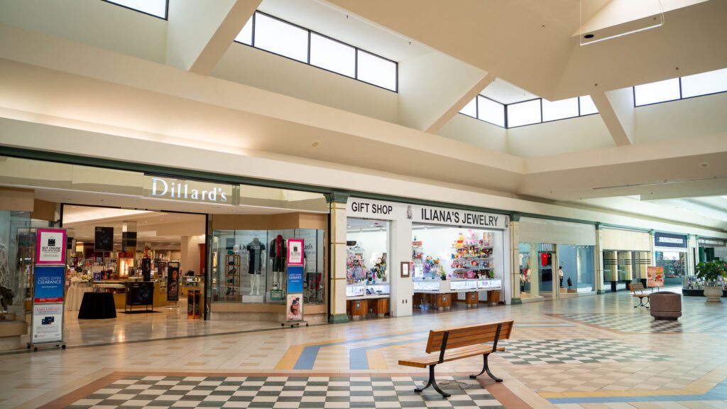 interior of central mall in port arthur, texas