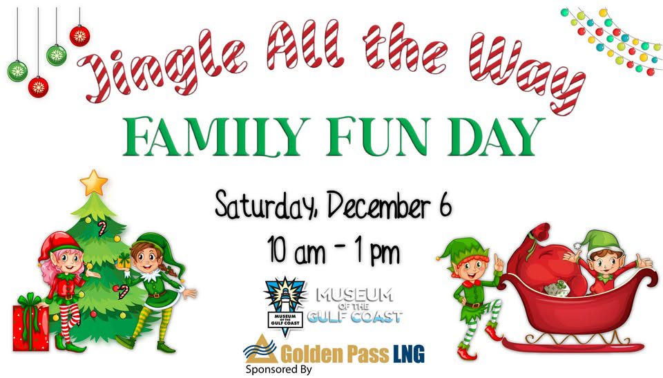 Museum of the Gulf Coast Jingle All the Way poster 2025