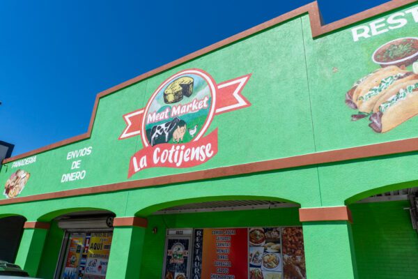 store sign saying la cotijense
