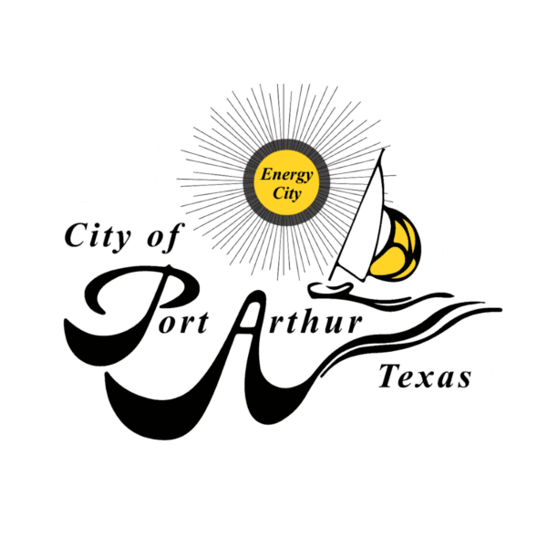city of port arthur logo with white background