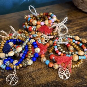 Fabled Grounds Book Cafe bracelets call to shoppers.